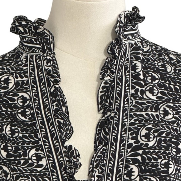 MAX STUDIO LONDON Black White Tierred Maxi Dress Size S Party Work‎ Vacation - Picture 5 of 9